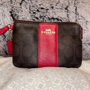Coach Wristlet Signature Canvas